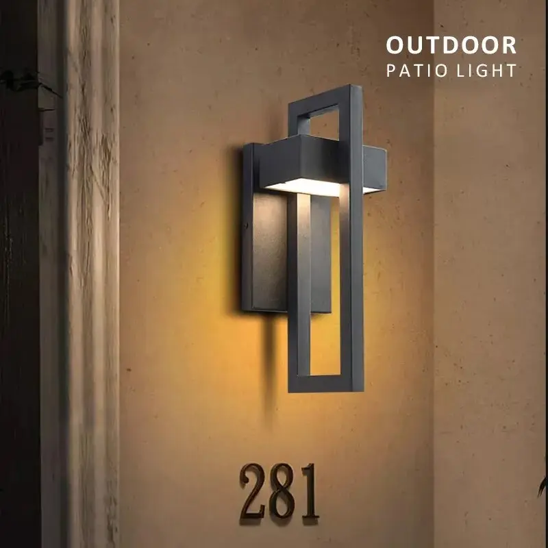 Geometric Outdoor Wall Mount Light Fixture - Image 8