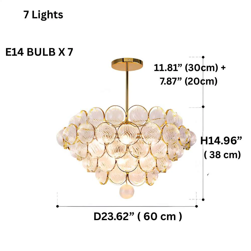 Gold Clear Glass Globe Pendant Light - Image 7