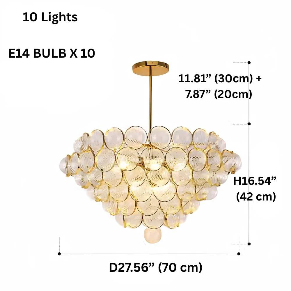 Gold Clear Glass Globe Pendant Light - Image 8