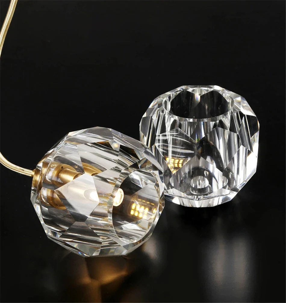 Gold Crystal Ball Chandelier for High Ceiling & Staircase - Image 6