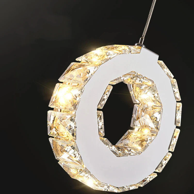 Gold Crystal Spiral Chandelier for Staircase Foyer - Image 6