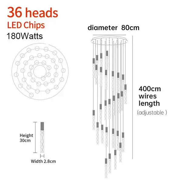 Hanging Light Fixture For Stairwell, Staircase, Hallway - Image 11