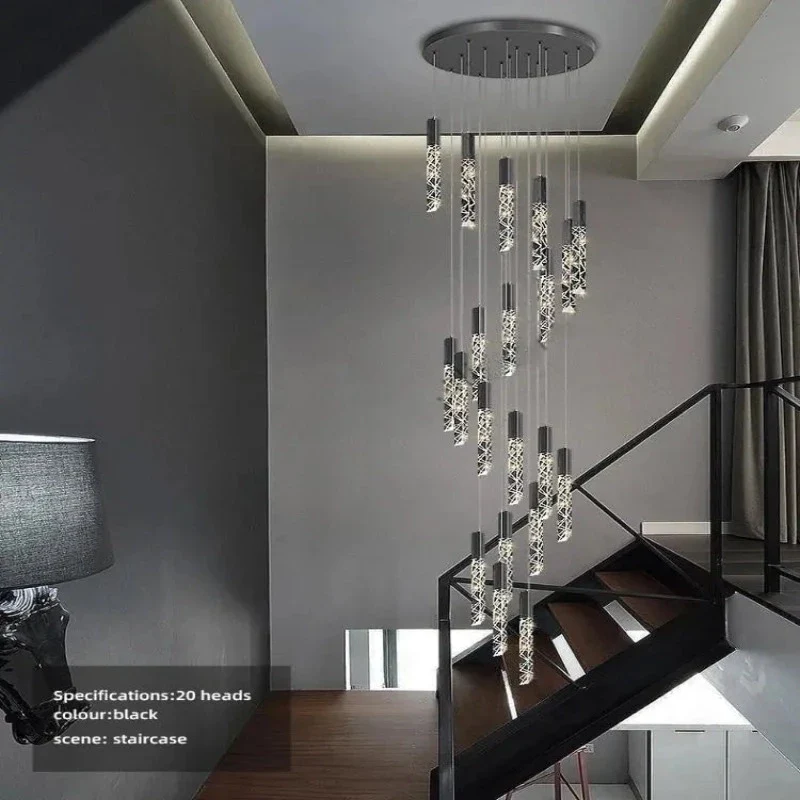 Hanging Light Fixture For Stairwell, Staircase, Hallway - Image 2