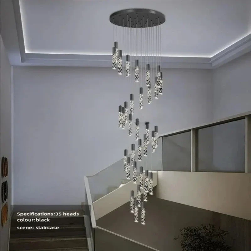 Hanging Light Fixture For Stairwell, Staircase, Hallway - Image 4