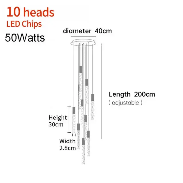 Hanging Light Fixture For Stairwell, Staircase, Hallway - Image 8