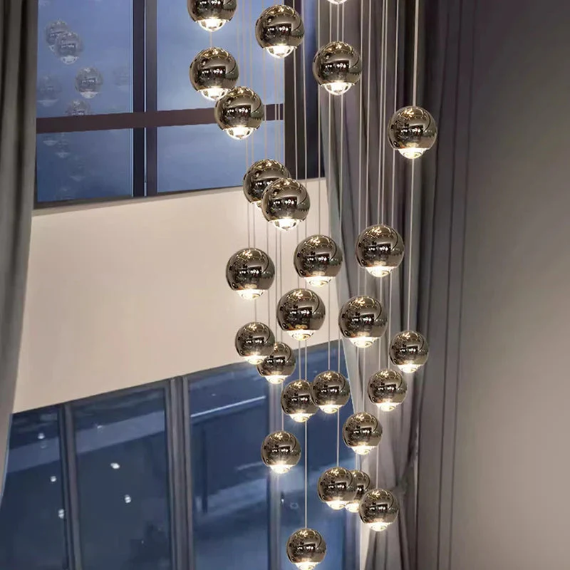 Hera Modern Bubble Staircase Chandelier - Image 2