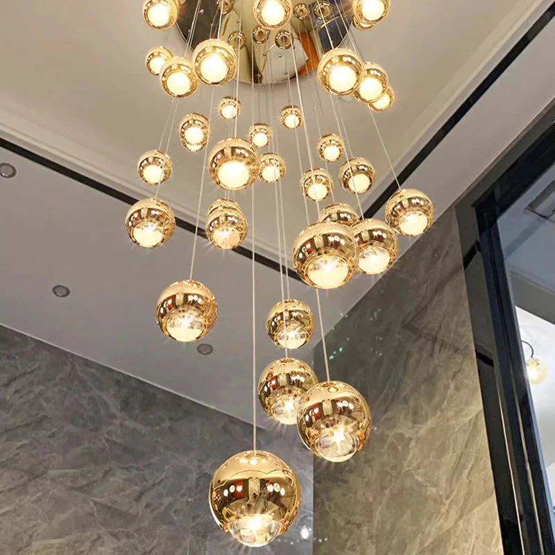 Hera Modern Bubble Staircase Chandelier - Image 4
