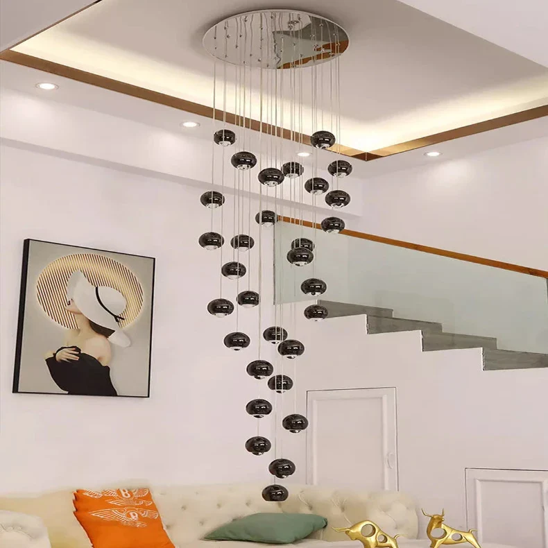 Hera Modern Bubble Staircase Chandelier - Image 5