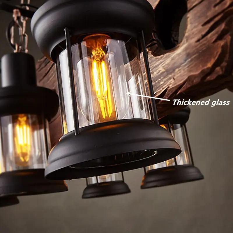 Ivy Rustic Wagon Wheel Chandelier - Image 4