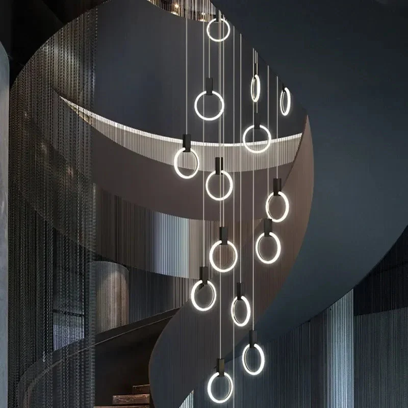 Jenne Modern Stairway Chandelier - Ceiling Light - Image 2