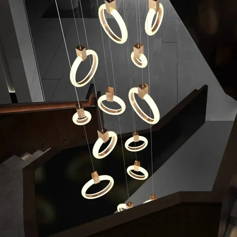 Jenne Modern Stairway Chandelier - Ceiling Light - Image 4