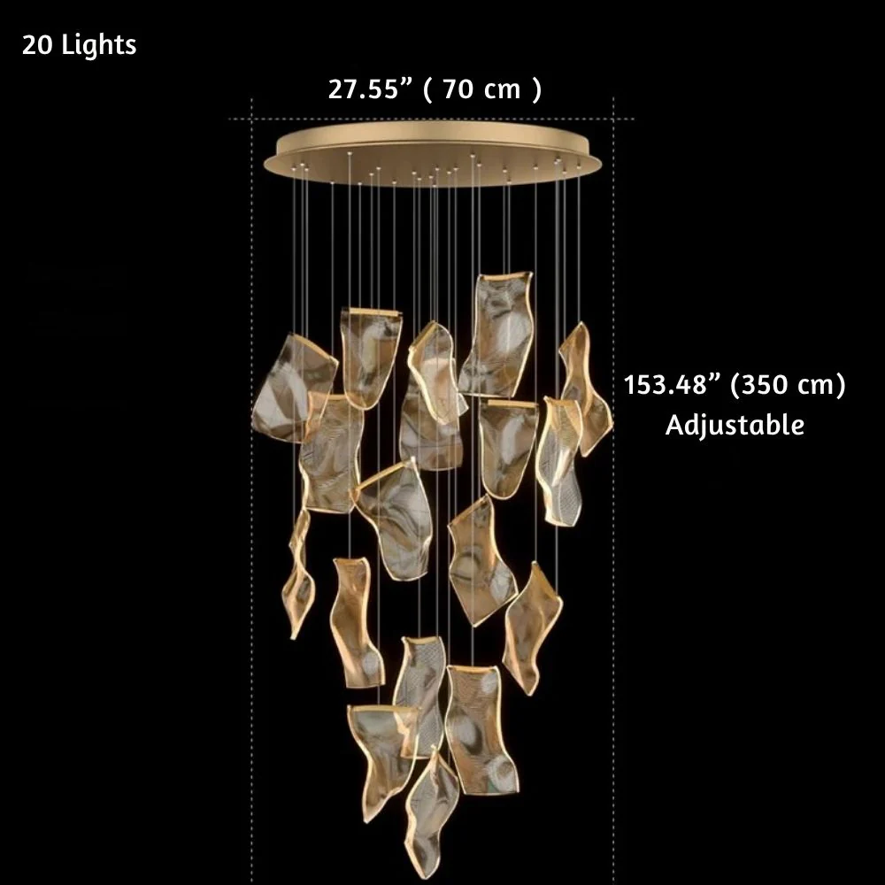 Jonas Postmodern Style Staircase Pendant Chandelier Light - Image 17
