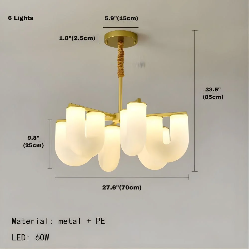 Judi Modern White Chandelier - Image 12