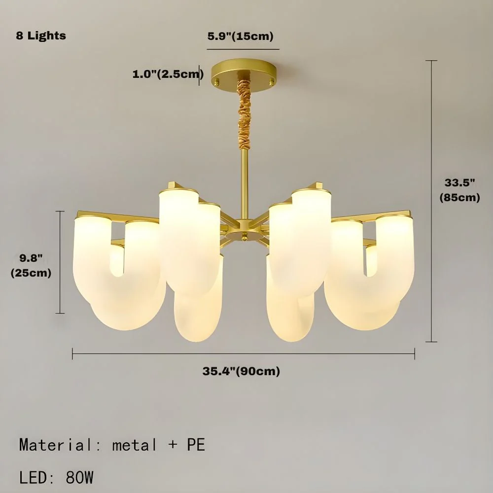 Judi Modern White Chandelier - Image 13