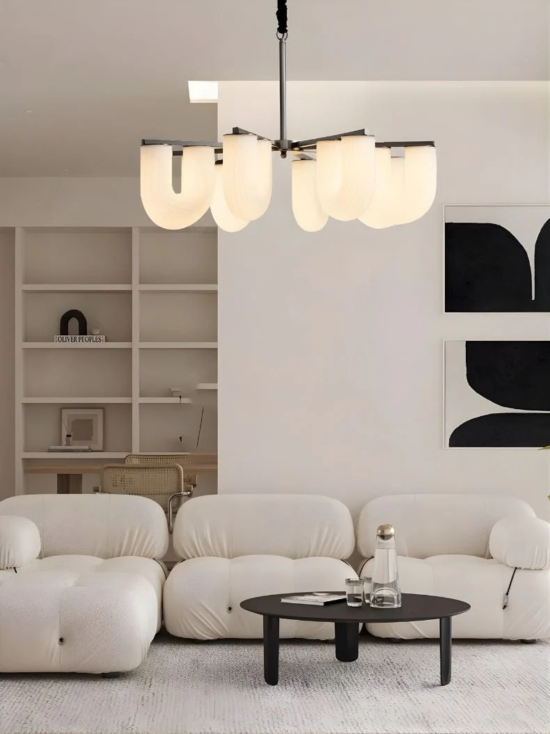 Judi Modern White Chandelier - Image 4