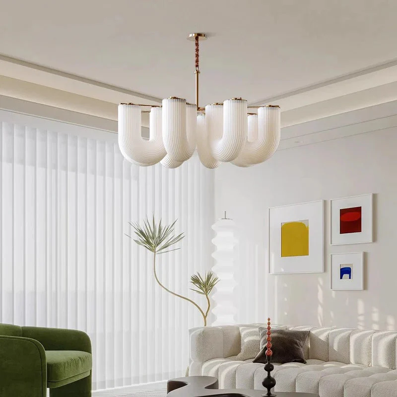 Judi Modern White Chandelier - Image 5