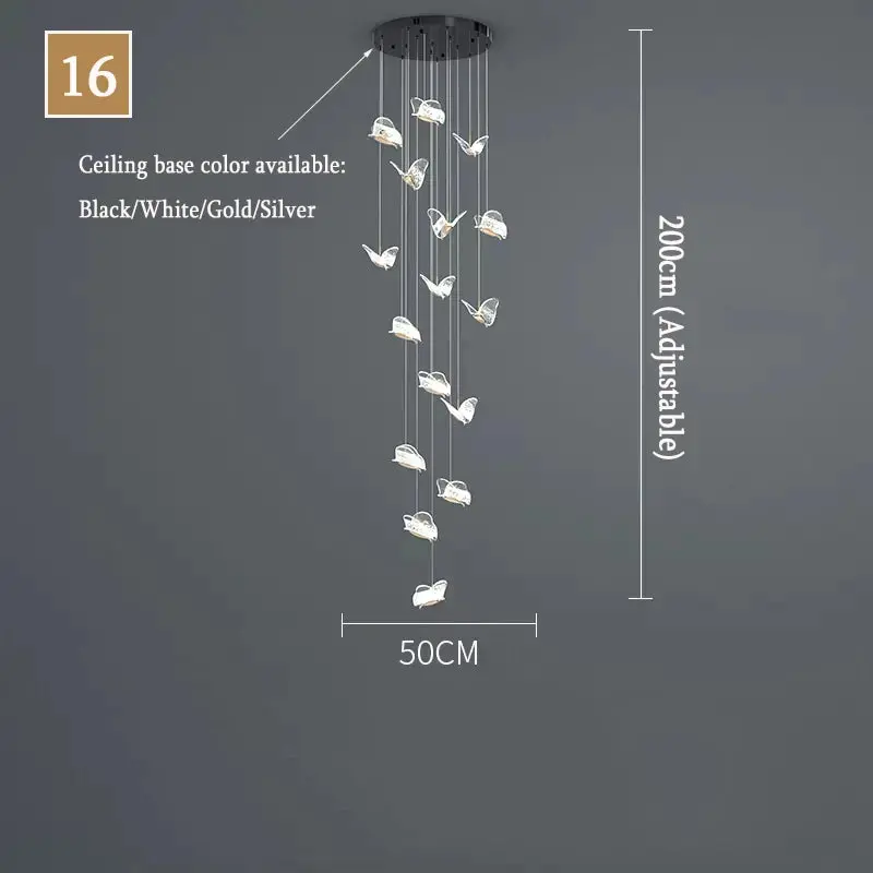 Juli Art Deco Stairwell Led Chandelier - Image 5