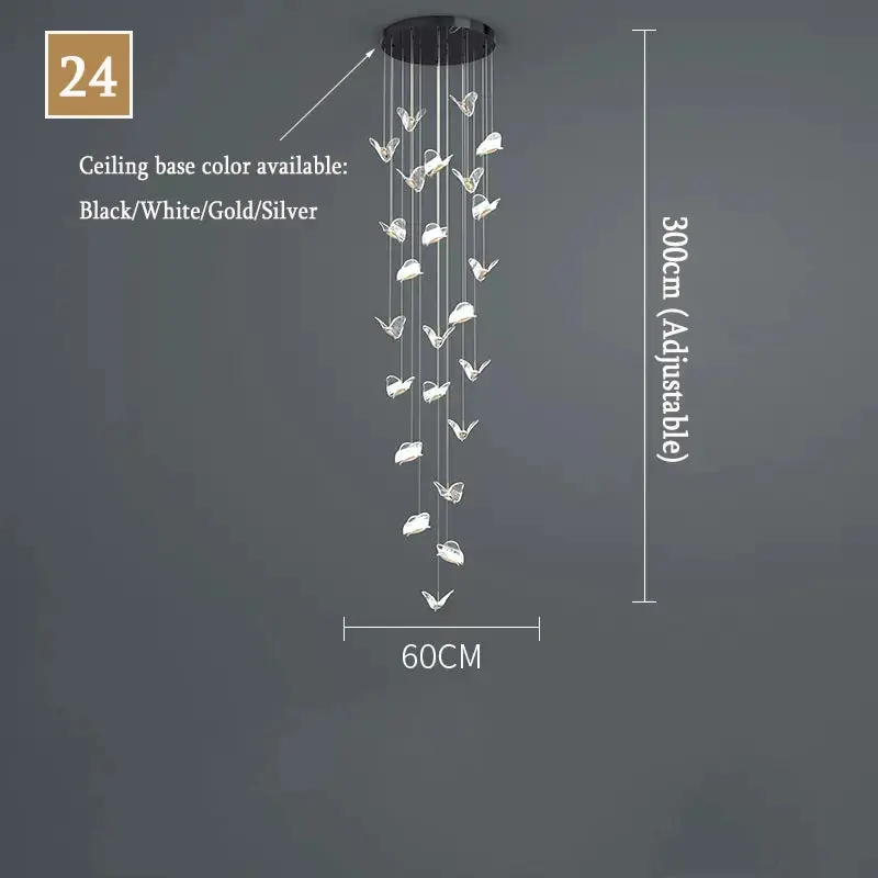 Juli Art Deco Stairwell Led Chandelier - Image 6