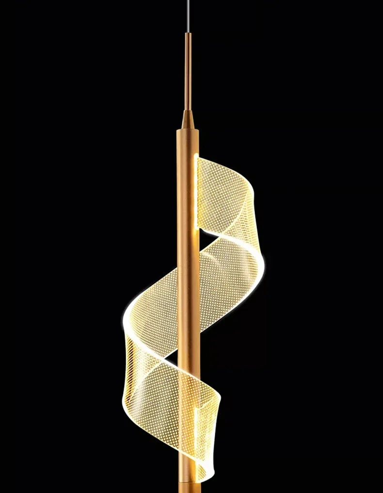 Kael Cascading Spiral Foyer Chandelier - Image 8