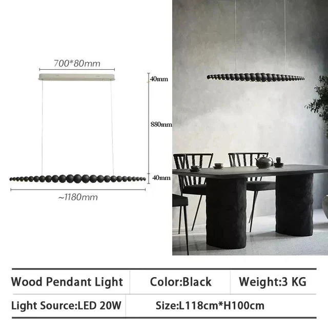 Kira Modern Wood Chandelier - Image 9