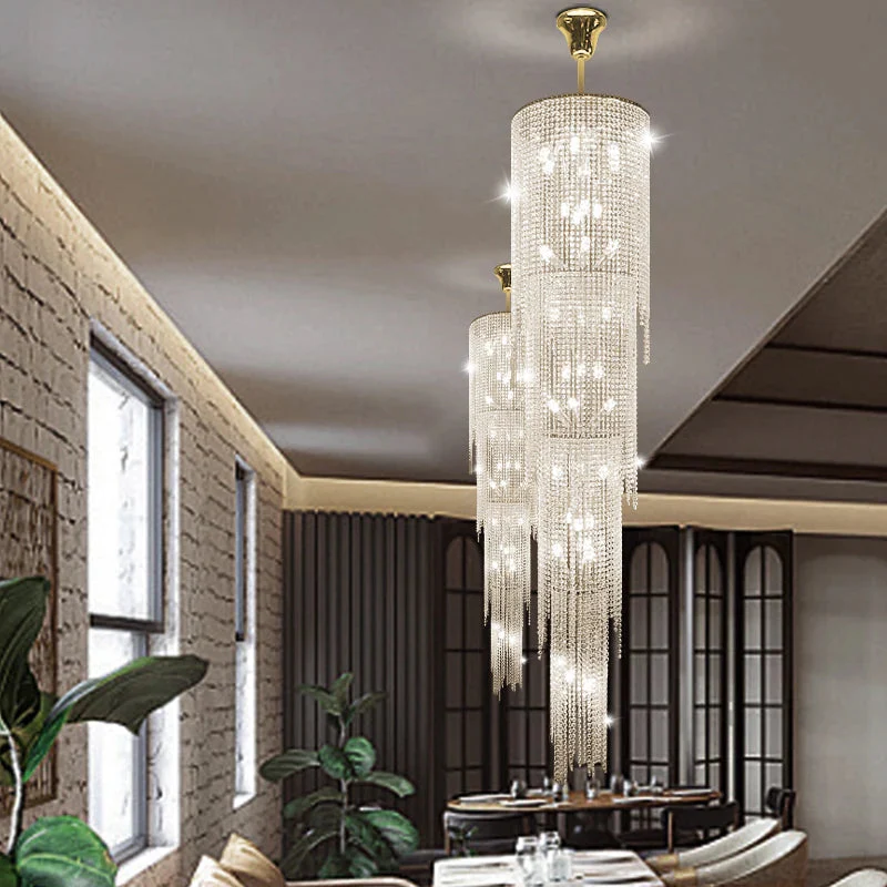 Kyra Real Crystal Staircase Chandelier - Image 2