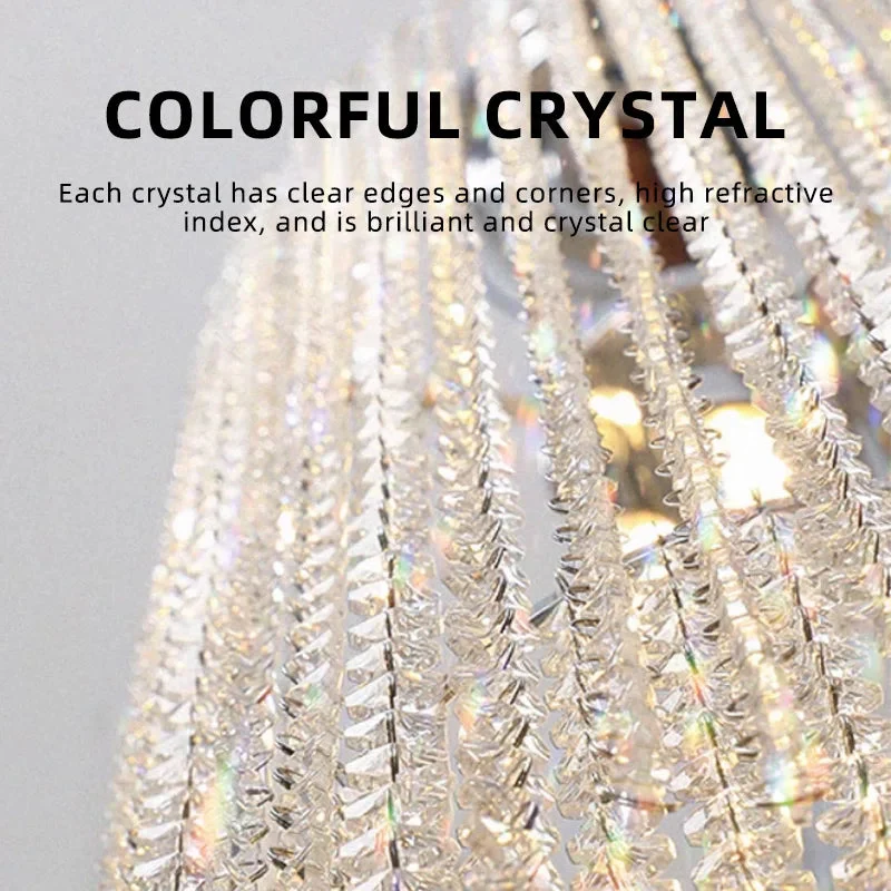 Kyra Real Crystal Staircase Chandelier - Image 5