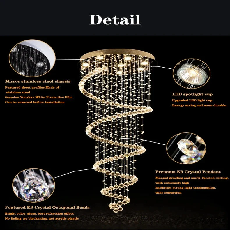 Large Foyer Lighting For High Ceiling & Entryway - Image 5