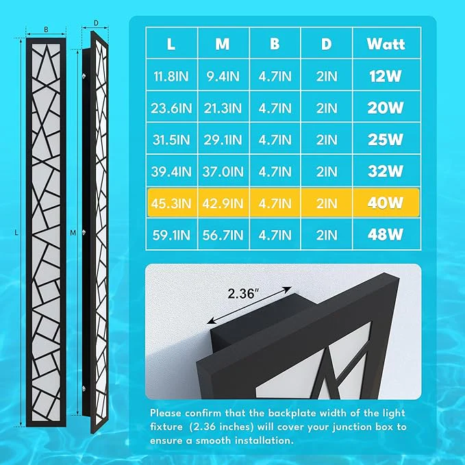 Large Modern Outdoor Wall Lights - Image 5