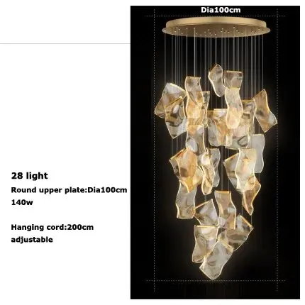 Asya Large Pendant Lighting for High Ceilings - Image 6