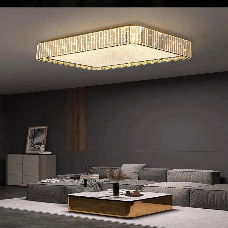 Lark Crystal Flush Mount Chandelier - Image 3