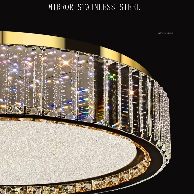 Lark Crystal Flush Mount Chandelier - Image 6