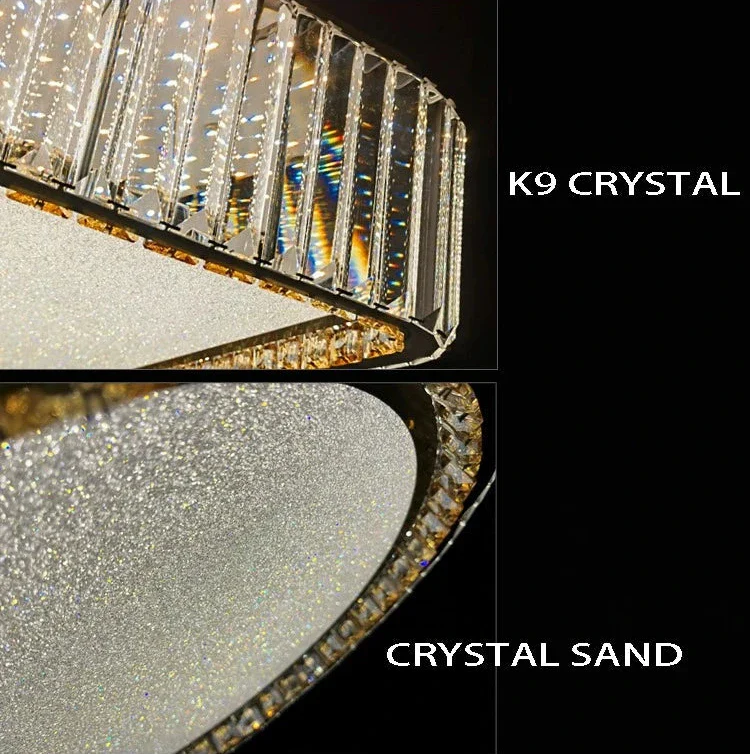Lark Crystal Flush Mount Chandelier - Image 7
