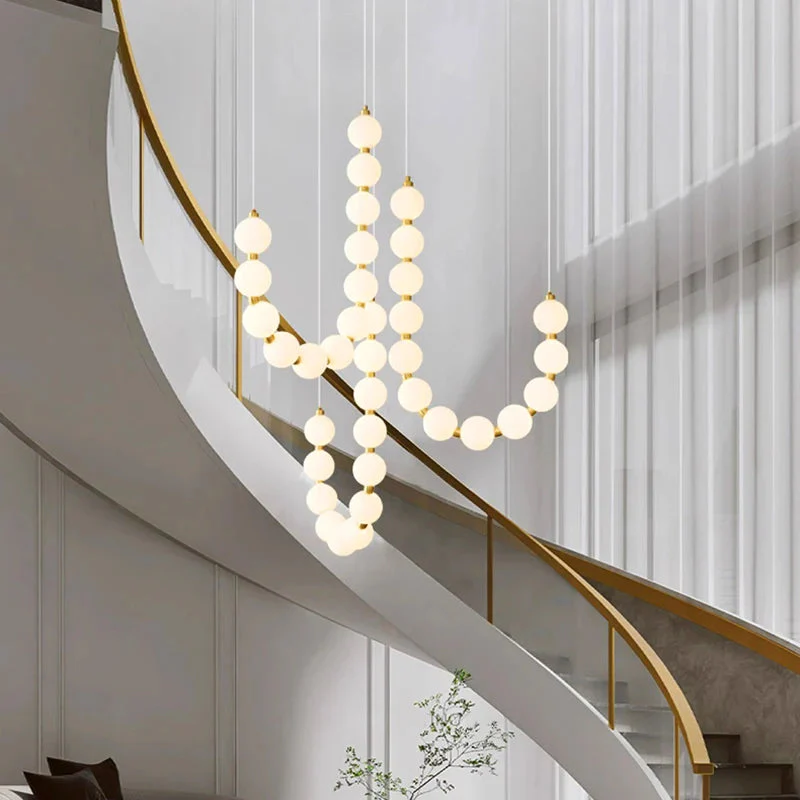 Lexi Modern Acrylic Orb Chandelier
