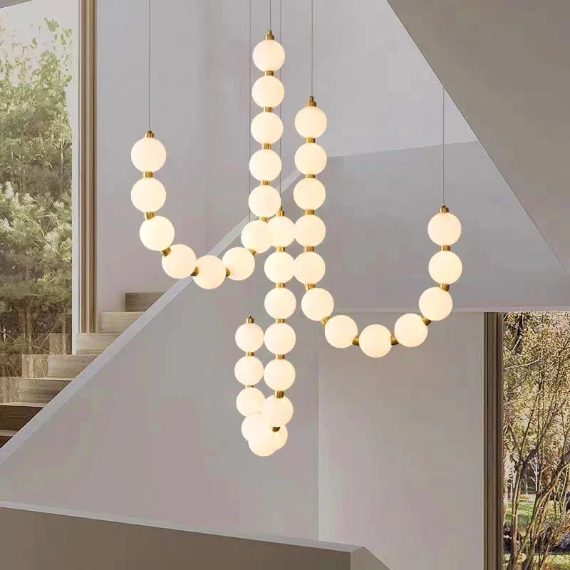 Lexi Modern Acrylic Orb Chandelier - Image 2