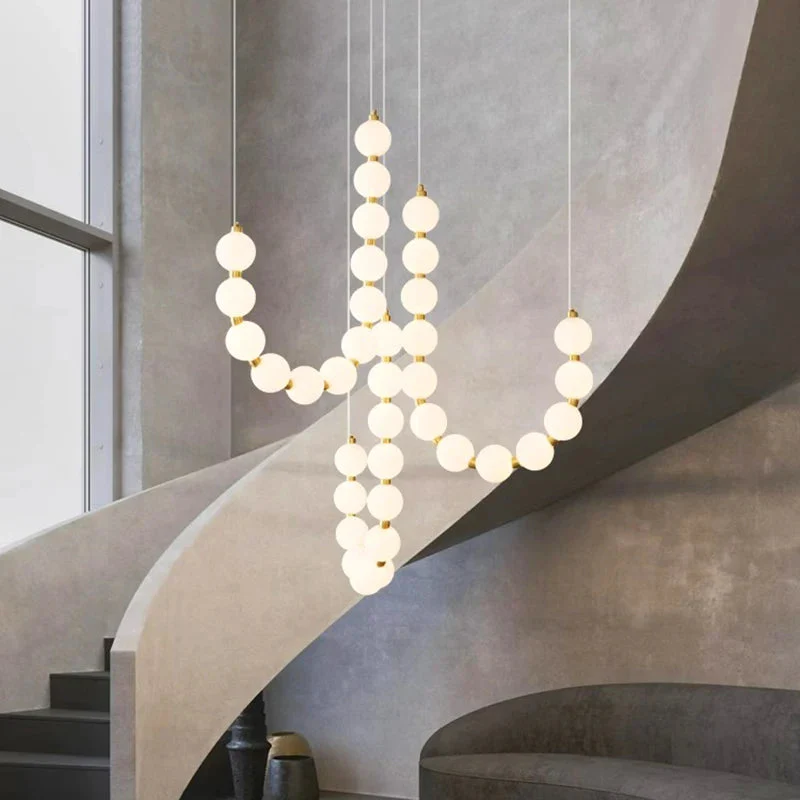 Lexi Modern Acrylic Orb Chandelier - Image 3