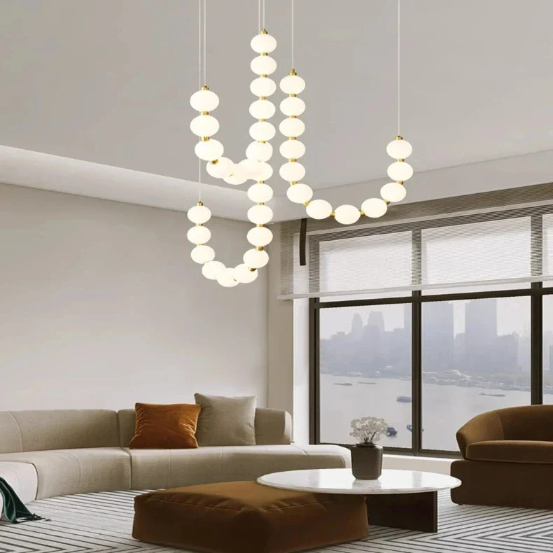 Lexi Modern Acrylic Orb Chandelier - Image 4