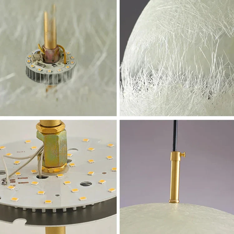 Lissa Copper Sphere Pendant Lamp Chandelier - Image 6