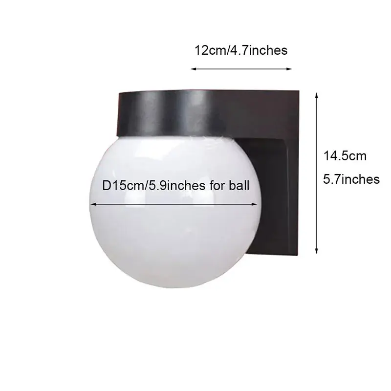 Loft Led Outdoor Globe Wall Light - Image 5