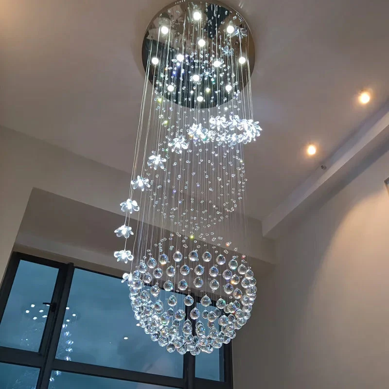 Lonas Large Foyer Crystal Chandelier - Image 3
