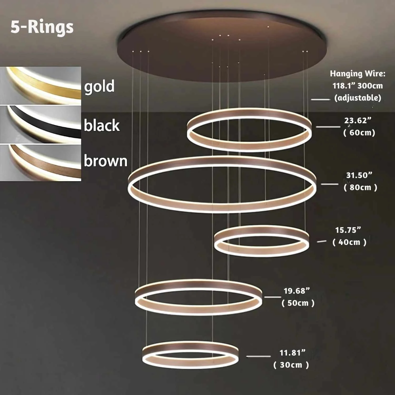 Lucy Modern Staircase Chandelier - Image 11