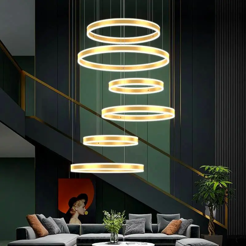 Lucy Modern Staircase Chandelier - Image 4