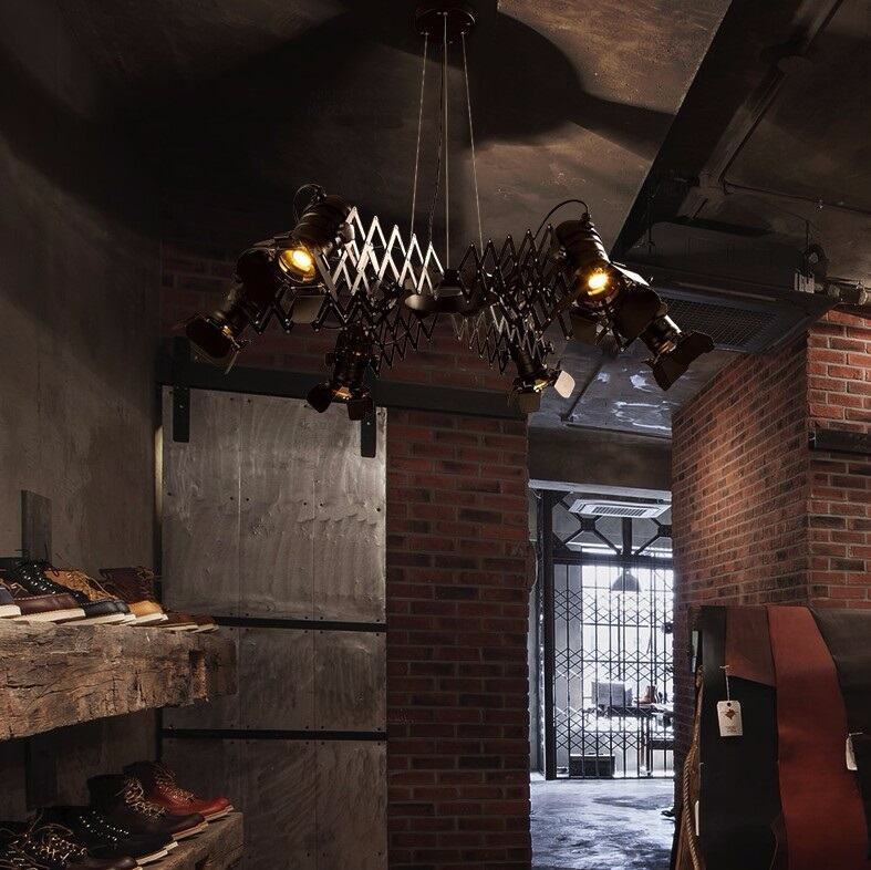 Lustra Black Industrial Chandelier - Image 5