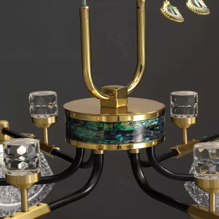 Luxury Art Deco Pendant Light - 8/12 Light - Image 5