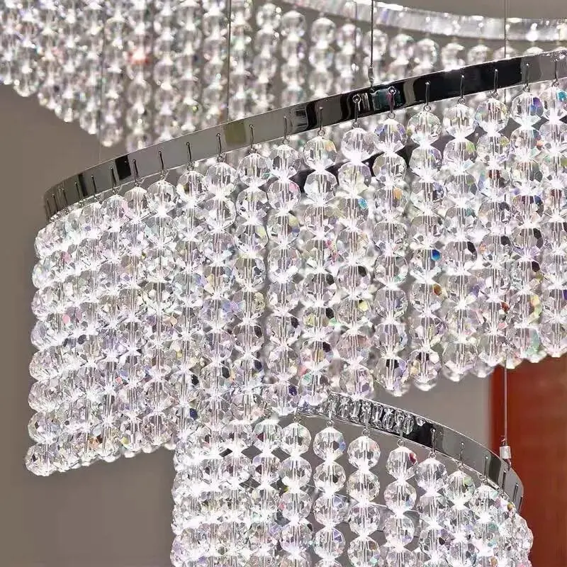 Luxury Crystal Grand Staircase Chandelier - Image 4