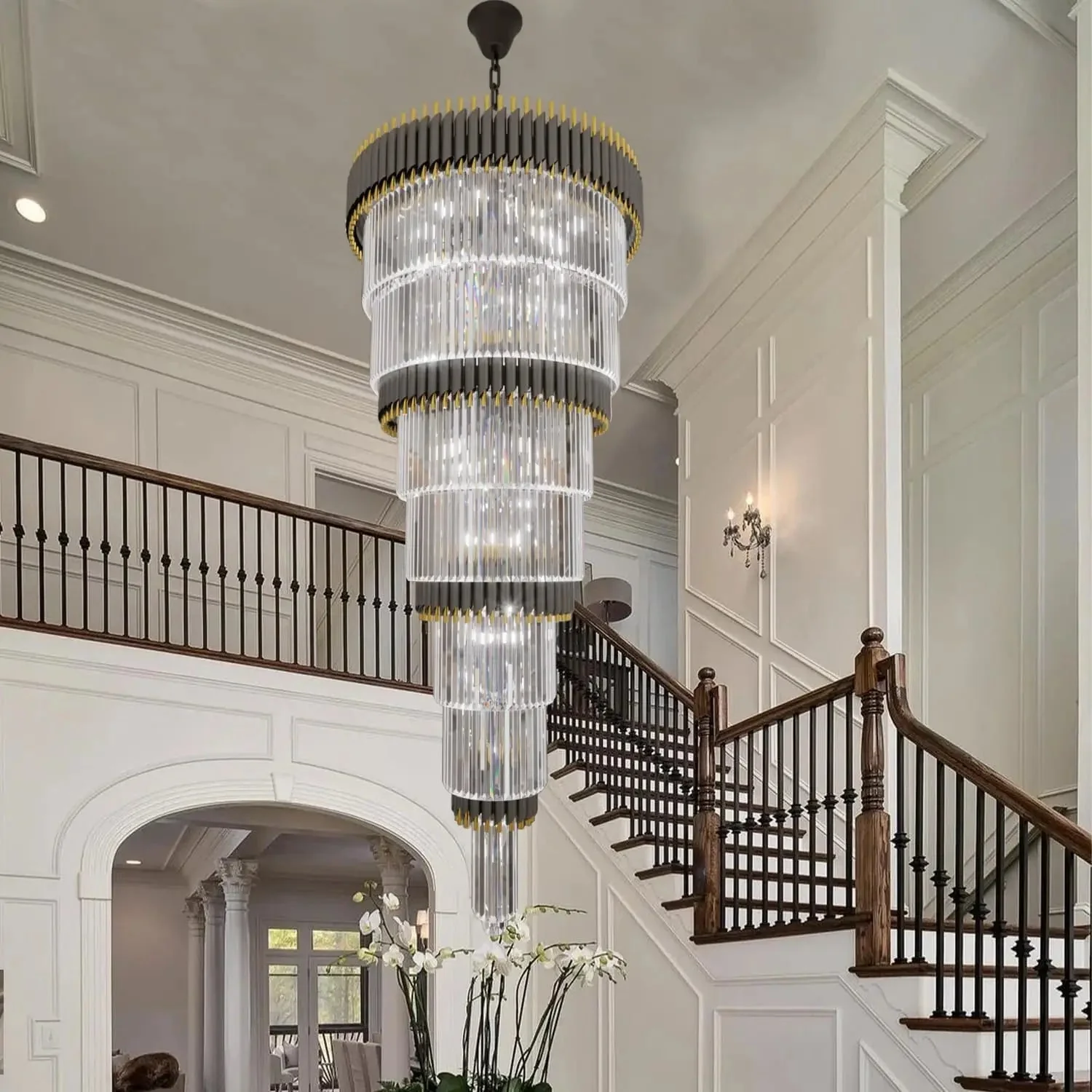 Luxury Oversize Crystal Chandelier - Image 4