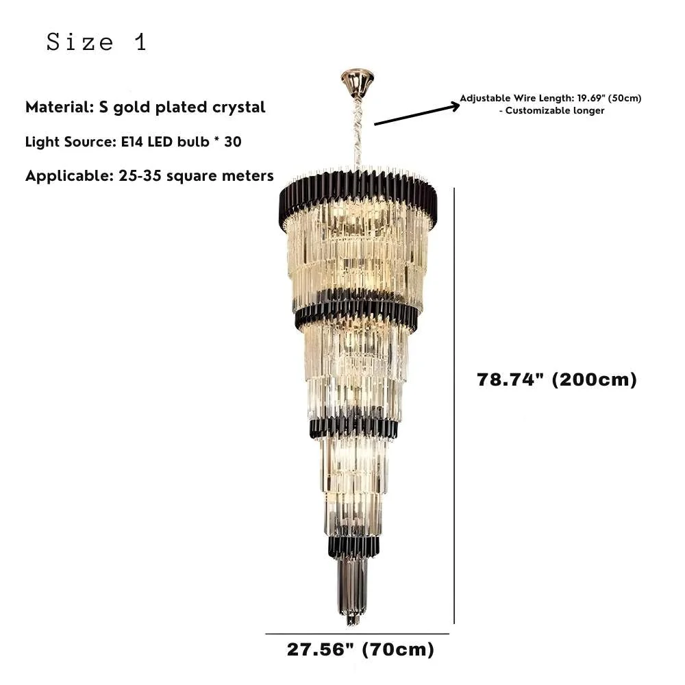 Luxury Oversize Crystal Chandelier - Image 8