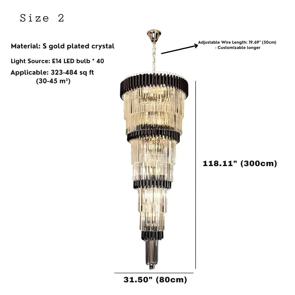 Luxury Oversize Crystal Chandelier - Image 9