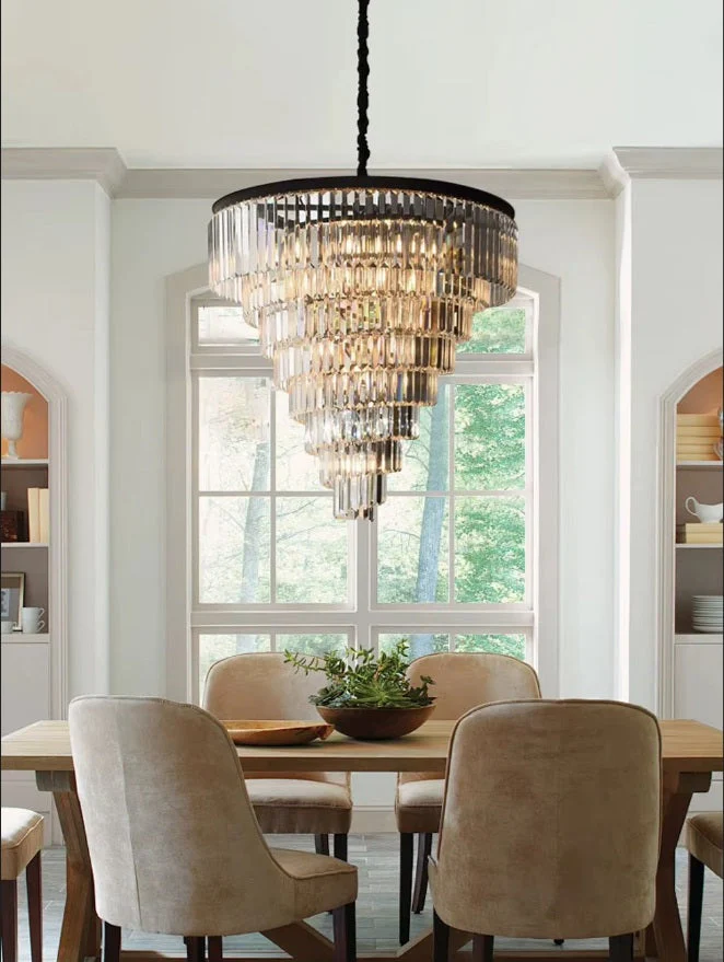 Luxury Tiered Crystal Chandelier for Foyer - Image 3