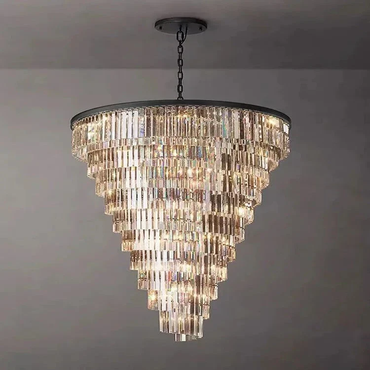 Luxury Tiered Crystal Chandelier for Foyer - Image 7