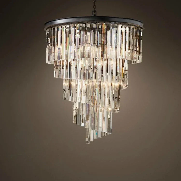 Luxury Tiered Crystal Chandelier for Foyer - Image 8